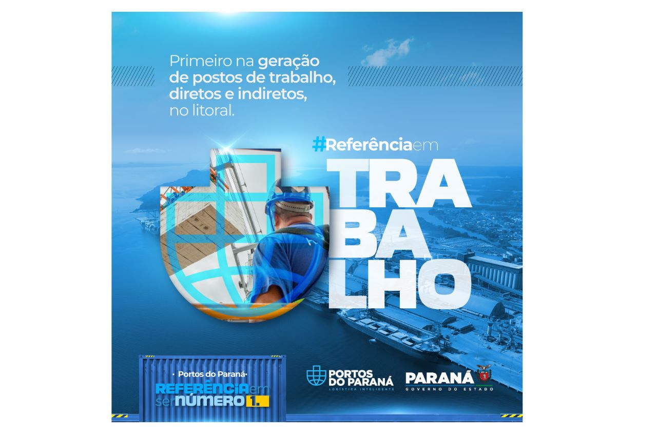 Portos do Paraná reforça liderança nacional em vários aspectos em nova campanha institucional